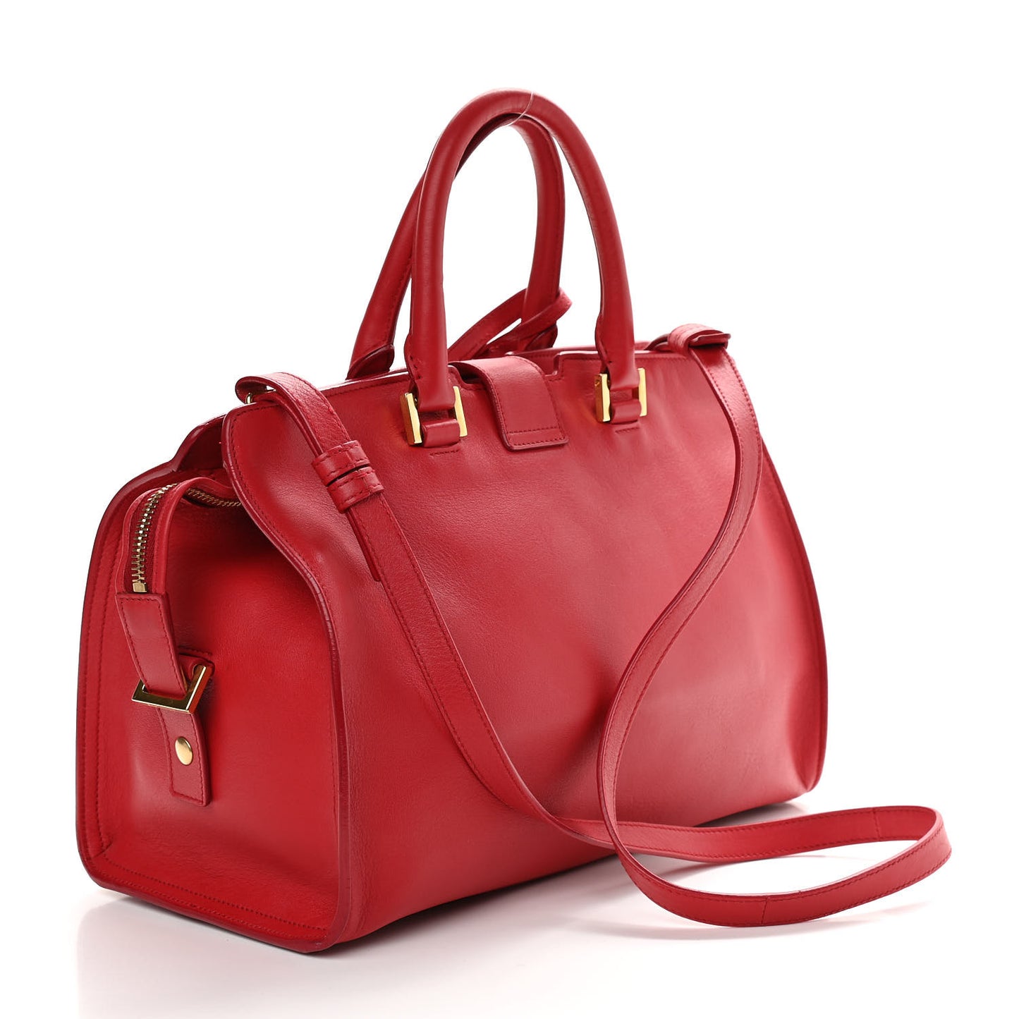 Calfskin Small Classic Y Cabas Red