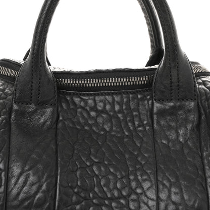Alexander Wang Pebbled Lambskin Rocco Black Silver Hardware 8 of 12