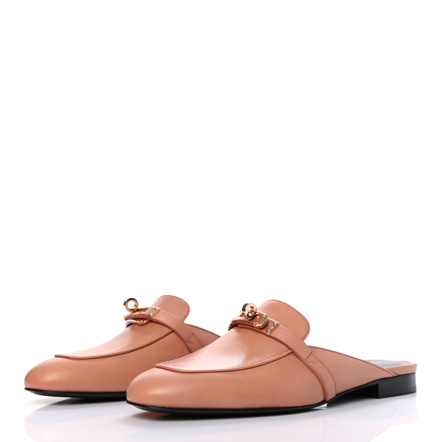 Goatskin Oz Mules 37.5 Rose Aube