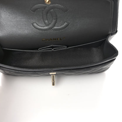 Chanel Lambskin Quilted Small Double Flap Dark Grey 5 of 11