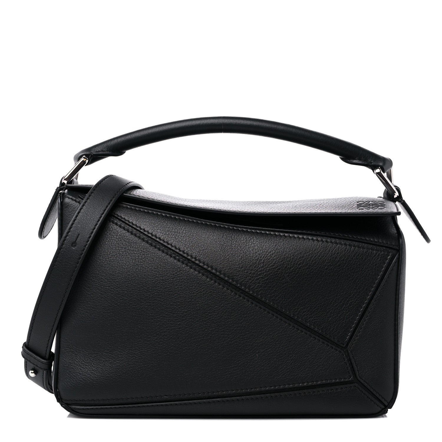 Loewe Calfskin Small Puzzle Bag Black 1 of 8