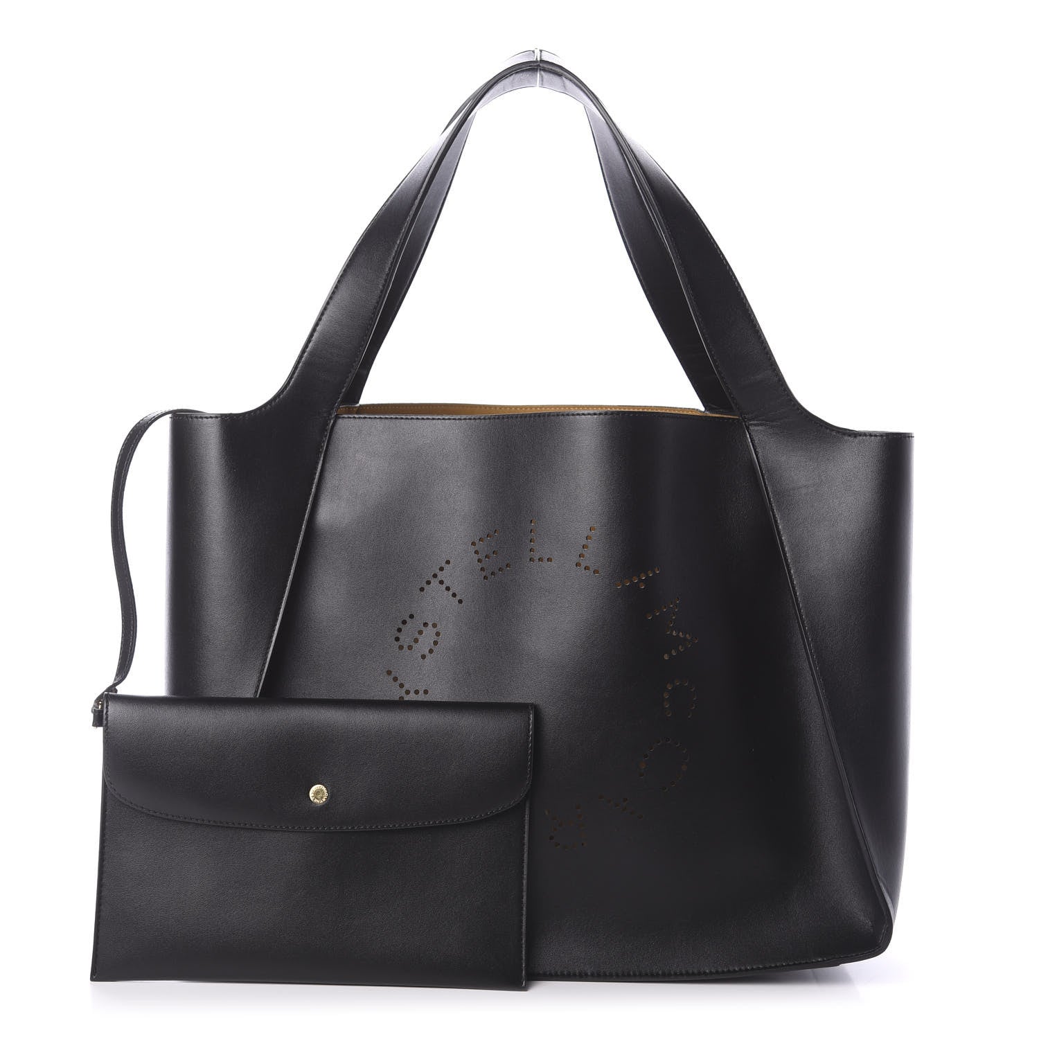 Stella McCartney Eco Alter Nappa East West Perforated Tote Black 1 of 10