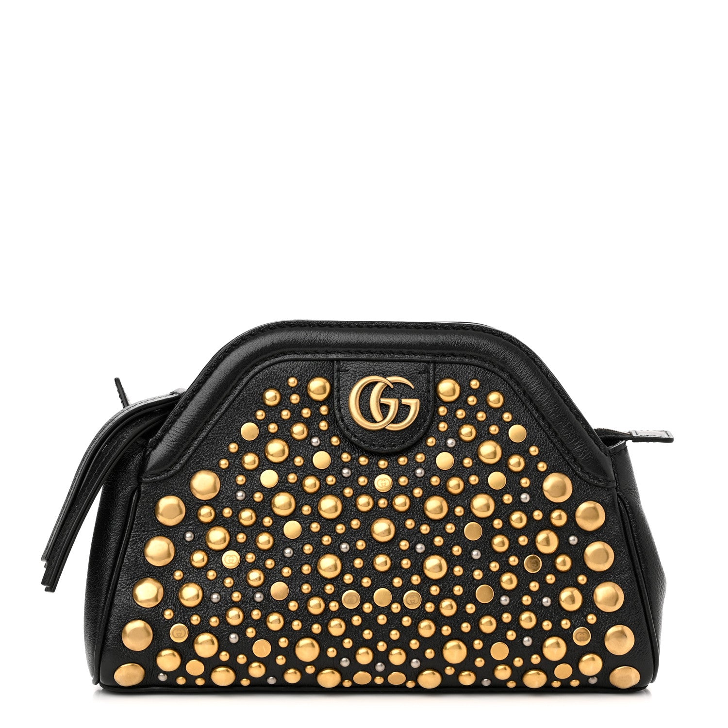 Gucci Calfskin Studded Small Re(Belle) Crossbody Bag Black 1 of 11