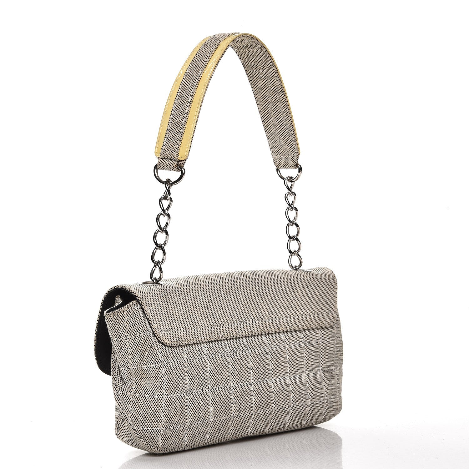 Chanel Canvas Camellia N°5 Flap Bag Beige Black 3 of 11