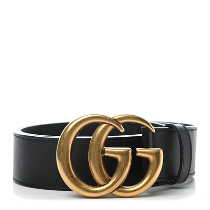 Gucci Calfskin Double G 40mm Belt 85 34 Black 1 of 5