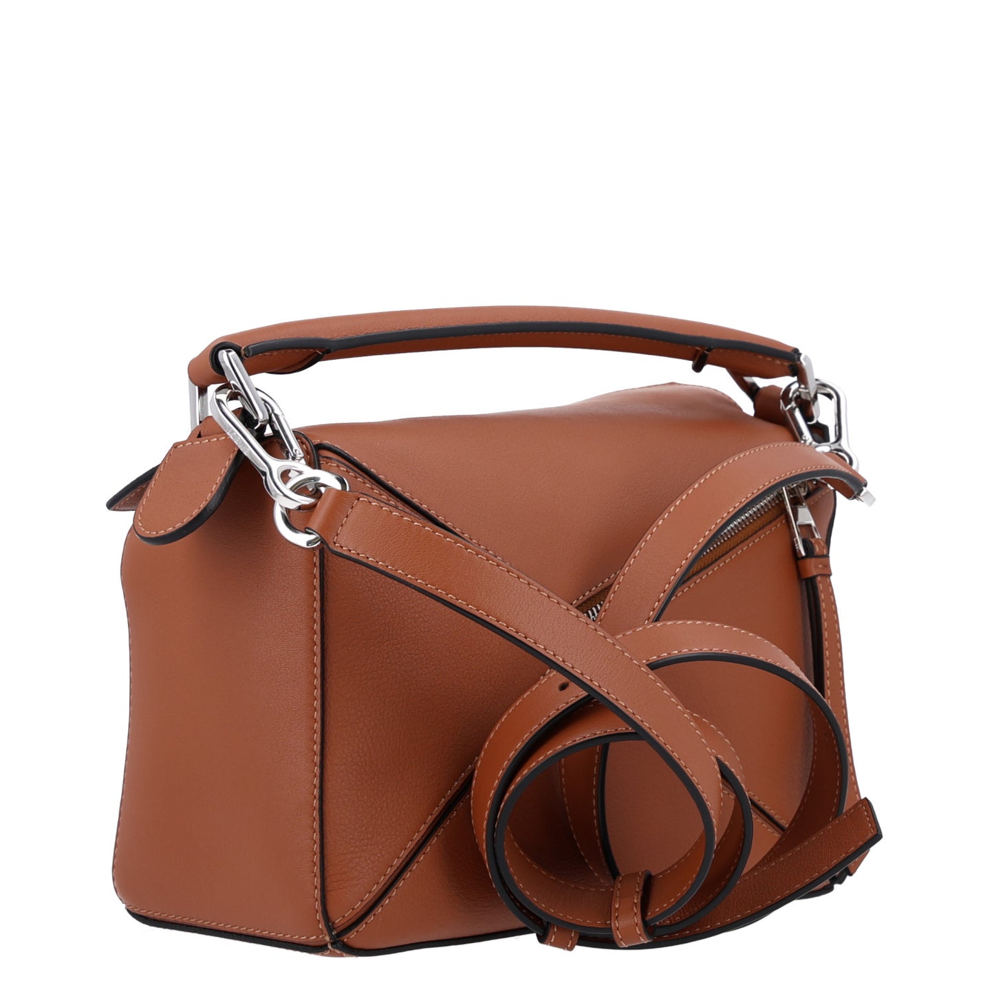 Calfskin Small Puzzle Bag Tan