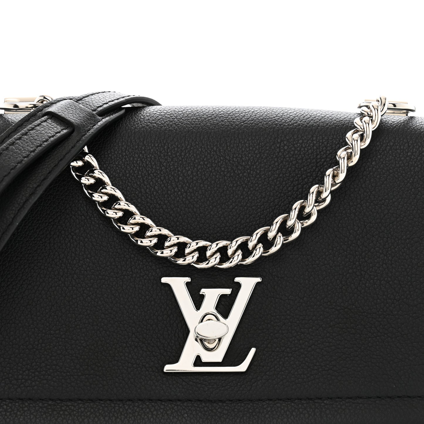 Calfskin Lockme II Chain Bag BB Black