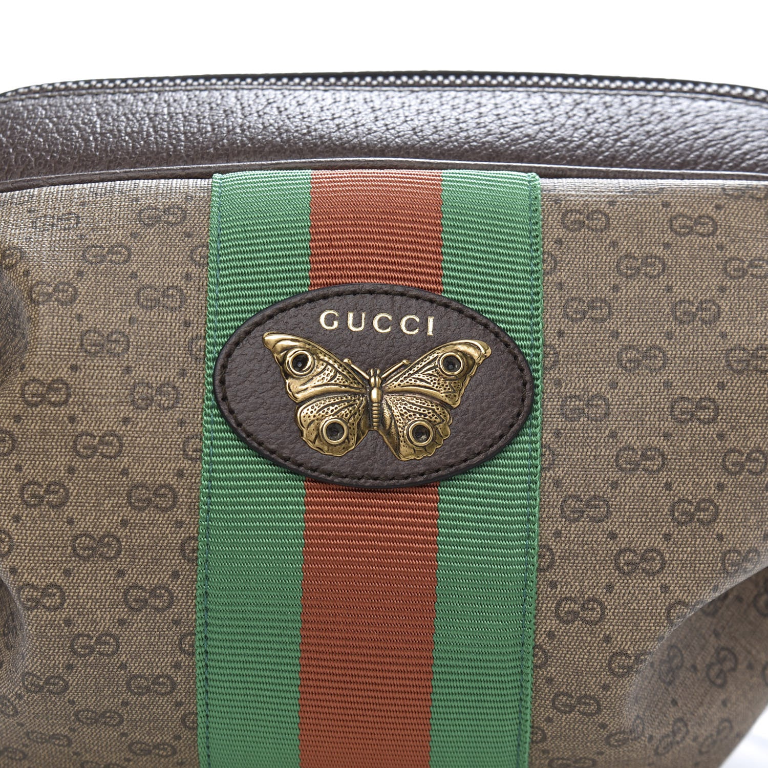 Gucci Mini Vintage GG Supreme Monogram Web Butterfly New Candy Crossbody Beige New Acero 10 of 11