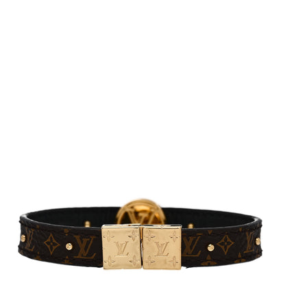 Louis Vuitton Monogram LV Circle Reversible Bracelet 17 Black 4 of 7