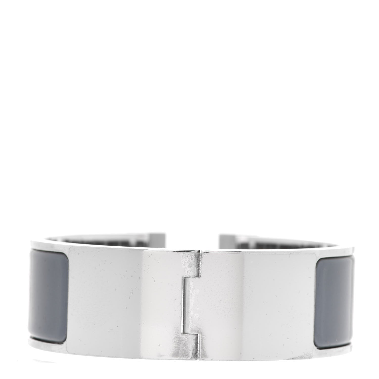 Hermes Enamel Wide Clic Clac H Bracelet PM Ardoise 3 of 6