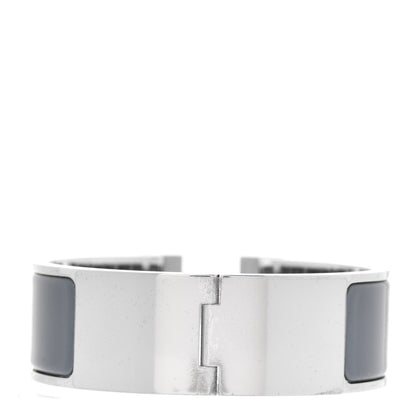 Hermes Enamel Wide Clic Clac H Bracelet PM Ardoise 3 of 6