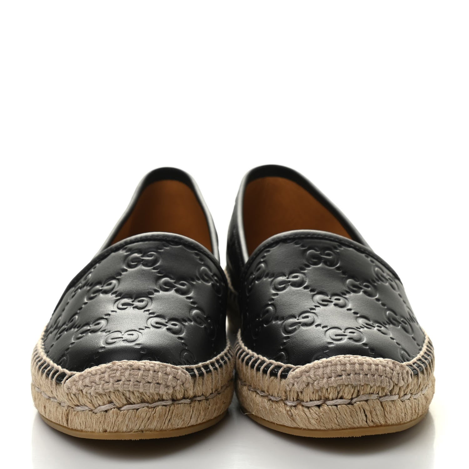 Gucci Guccissima Signature Espadrilles 35.5 Black 2 of 8