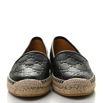 Gucci Guccissima Signature Espadrilles 35.5 Black 2 of 8