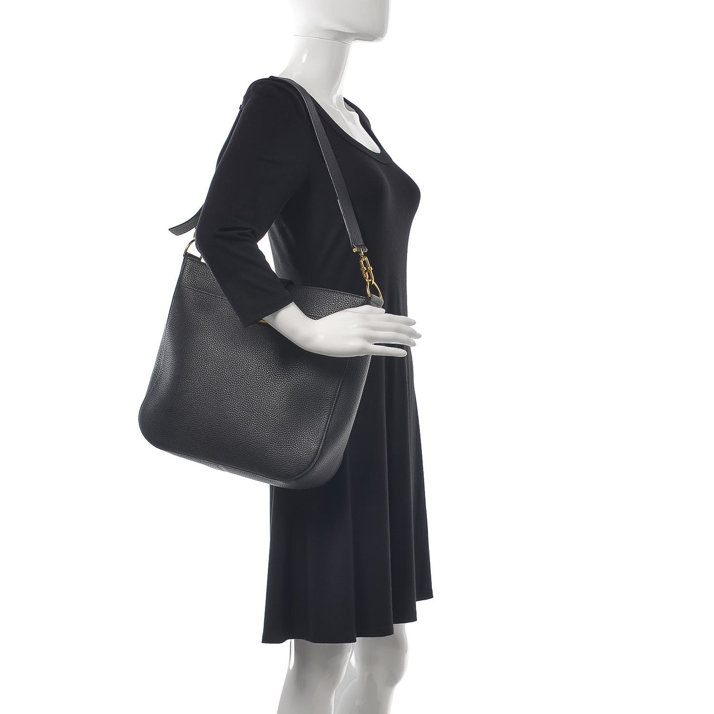 Calfskin Tara Hobo Black