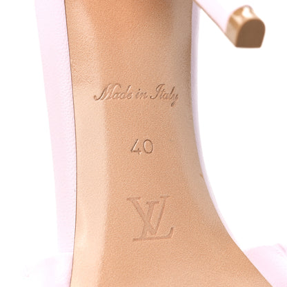Louis Vuitton Lambskin Embossed Monogram Revival 95mm Mules 40 Rose Claire 6 of 11