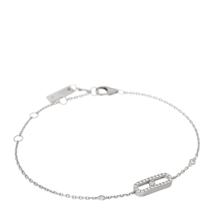 Messika 18K White Gold Diamond Move Uno Pave Bracelet 1 of 3