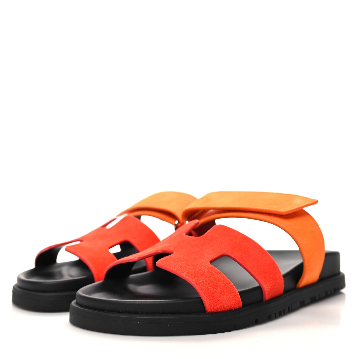 Suede Goatskin Womens Chypre Sandals 36 Rouge Ecarlate