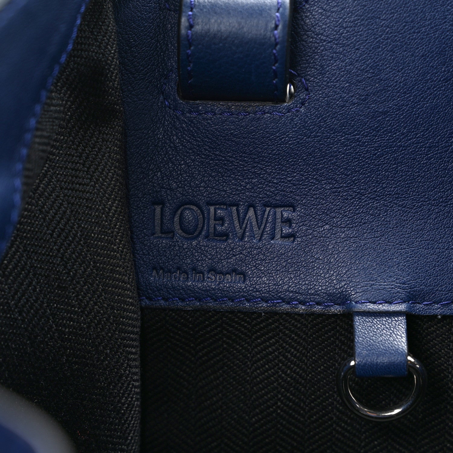 Loewe Calfskin Small Hammock Shoulder Bag Marine 7 of 12