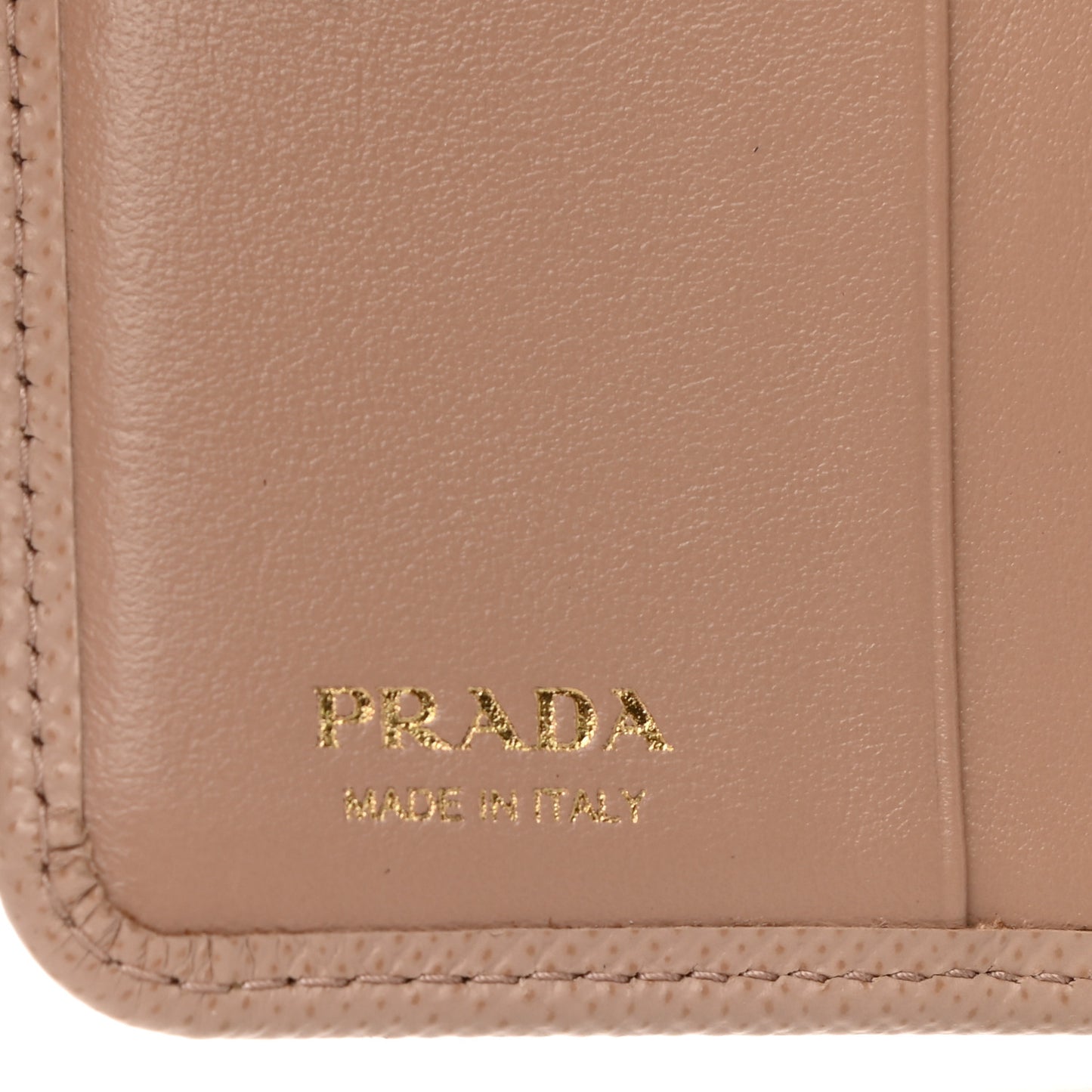 Saffiano Metal Compact Wallet Cipria