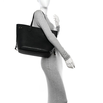 Louis Vuitton Empreinte Monogram Giant Neverfull MM Black 2 of 9