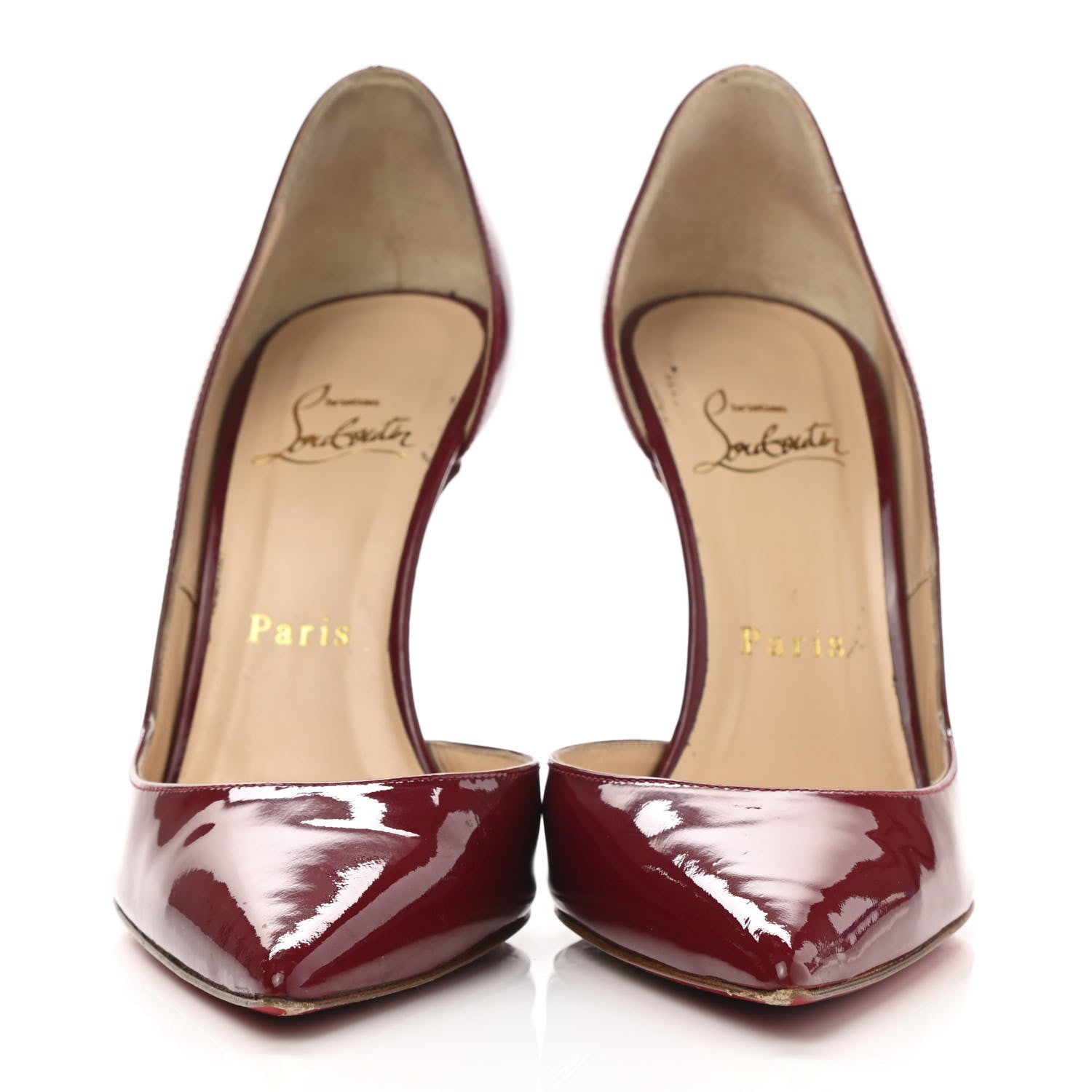 Christian Louboutin Patent Iriza 100 Pumps 37 Red 2 of 10