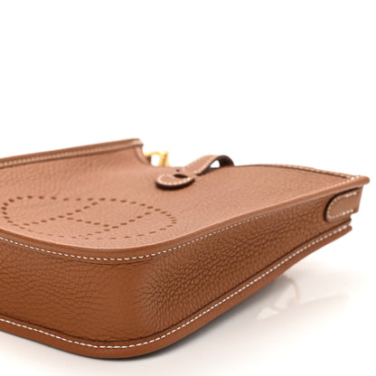 Hermes Taurillon Clemence Evelyne TPM Gold 10 of 11