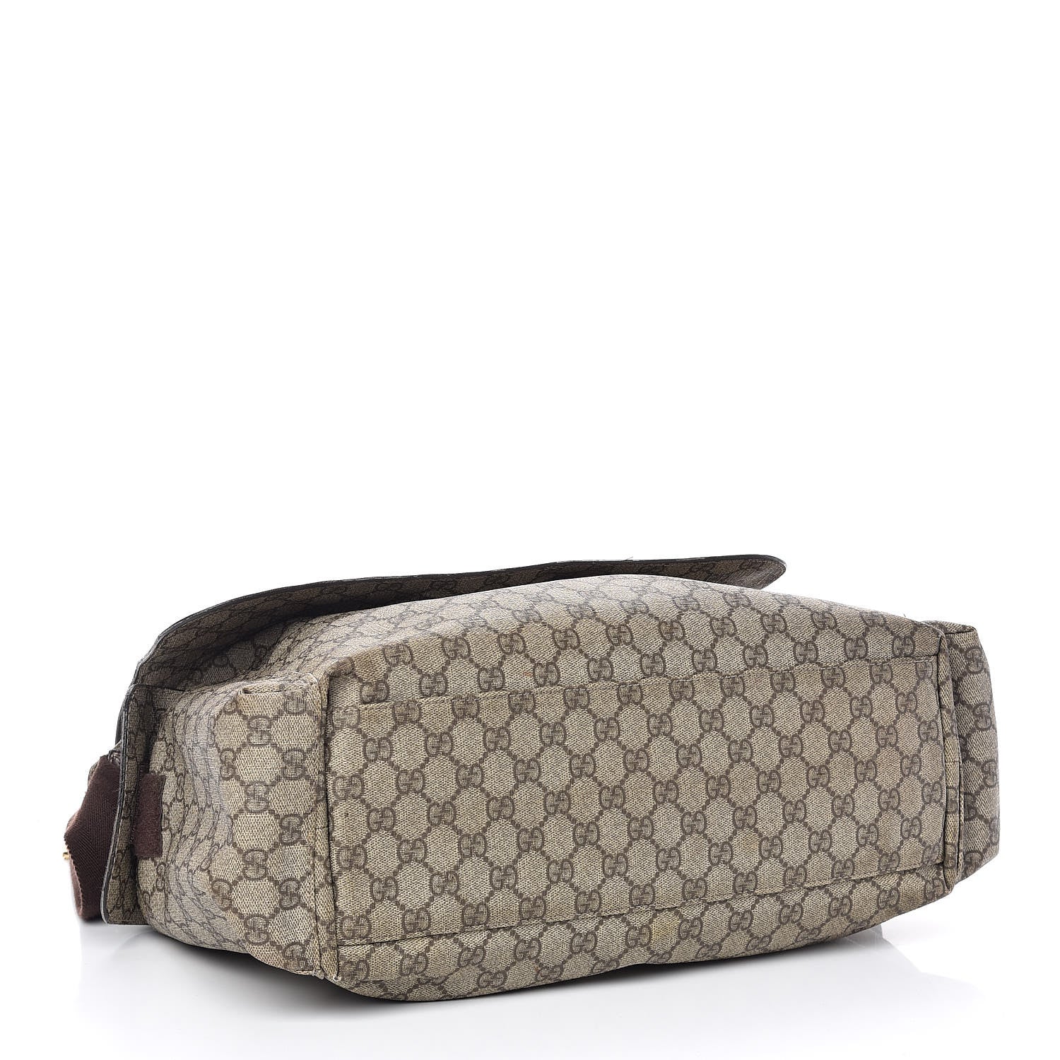 Gucci GG Plus Monogram Messenger Diaper Bag Dark Brown 4 of 13