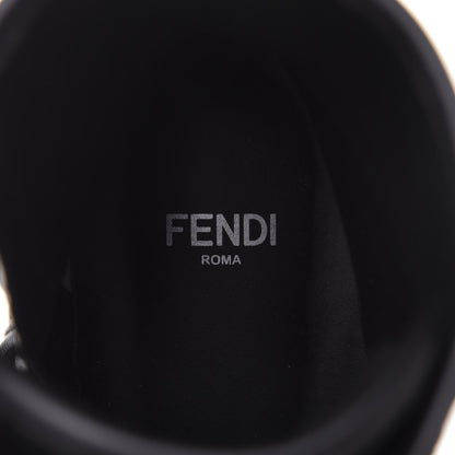 Fendi Nappa FF Embossed Womens Biker Boots 38.5 Black 9 of 10