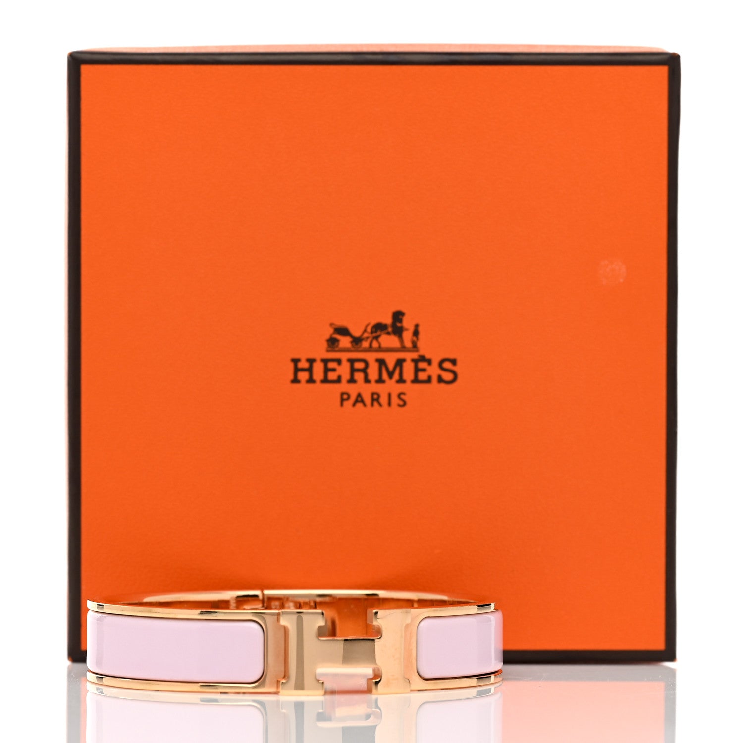Hermes Enamel Narrow Clic Clac H Bracelet PM Rose Candeur 5 of 5