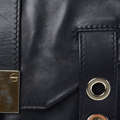 Jimmy Choo Calfskin Pauline Messenger Bag Black 12 of 24