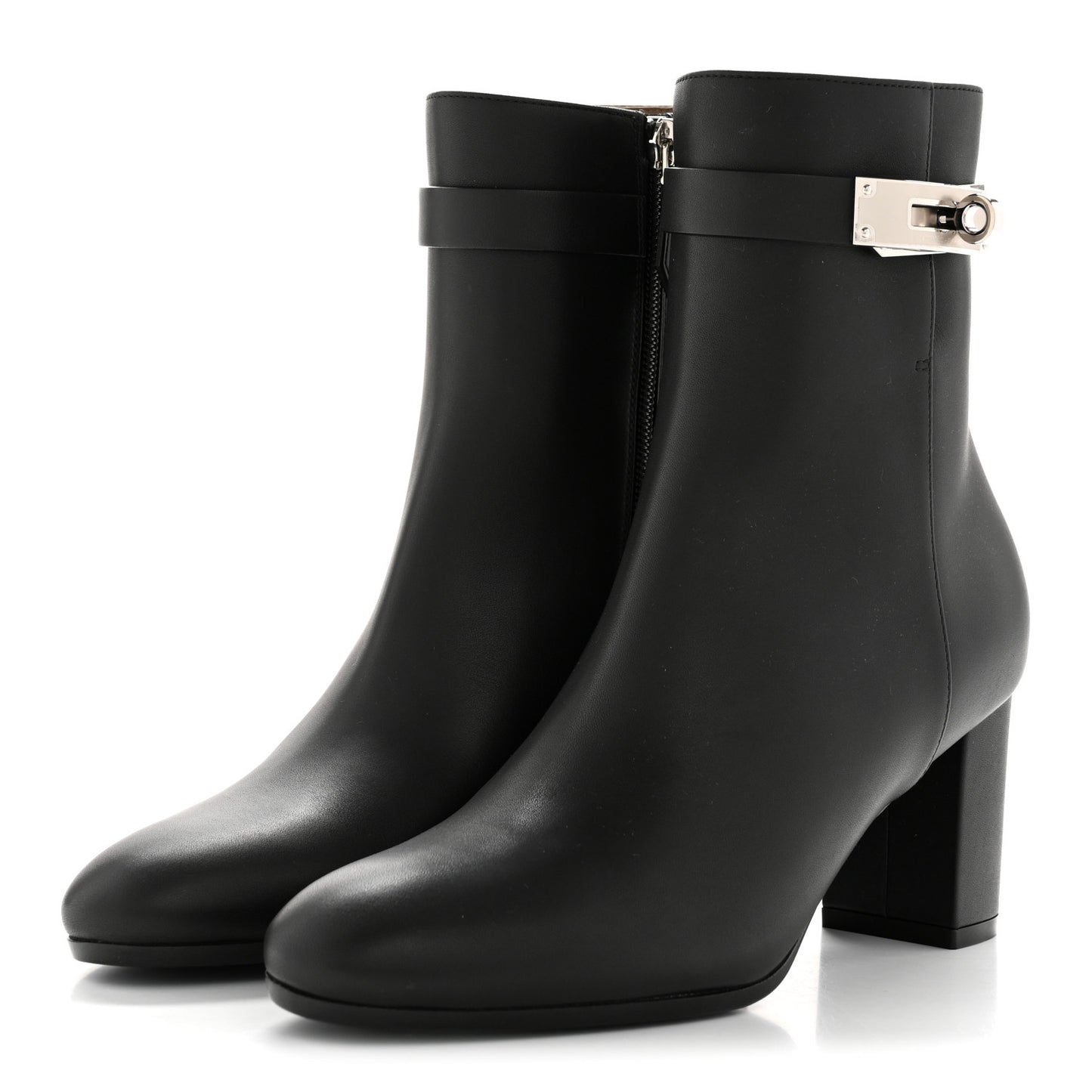 Calfskin Saint Germain Ankle Boots 35.5 Black