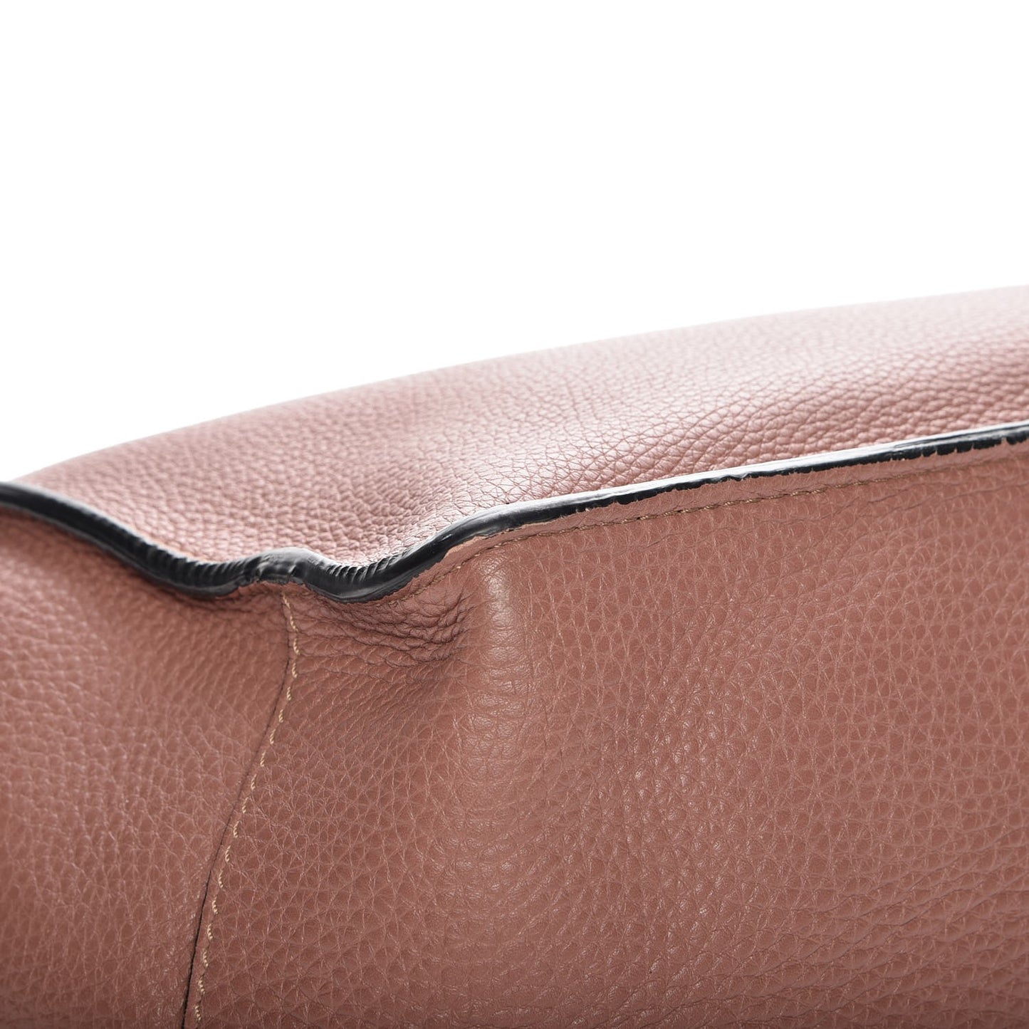 Grained Calfskin To Be Cool Tote Brownish