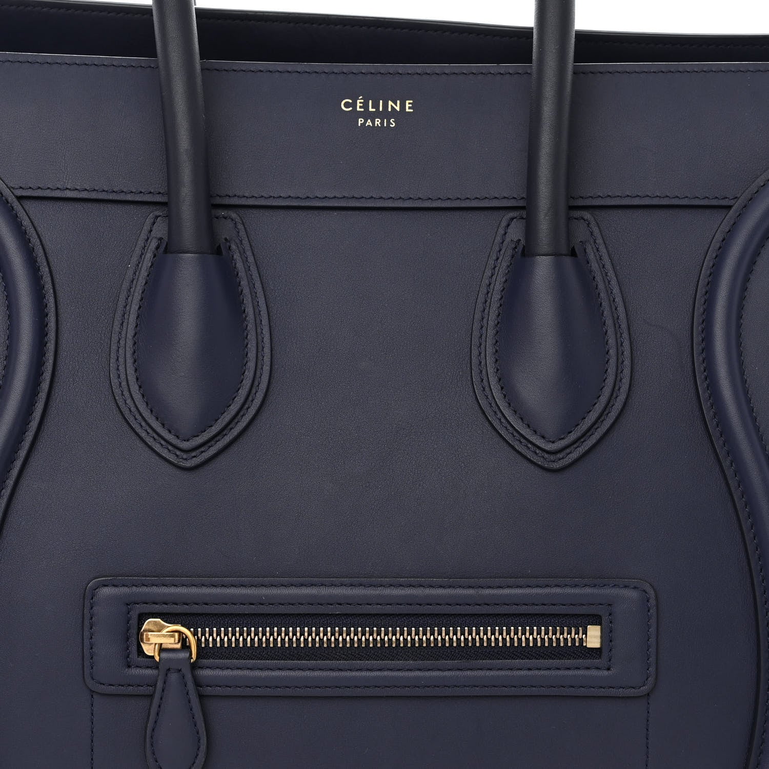 Celine Smooth Calfskin Mini Luggage Ink 9 of 11