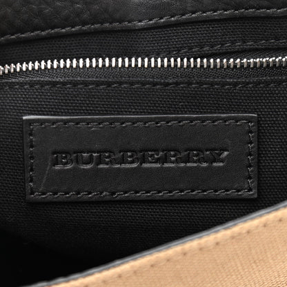 Burberry Mega Check Grainy Calfskin Small Gowan Messenger Bag Black 6 of 12