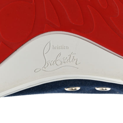 Christian Louboutin Denim Mens Fique A Vontade Sneakers 38.5 Blue 7 of 8