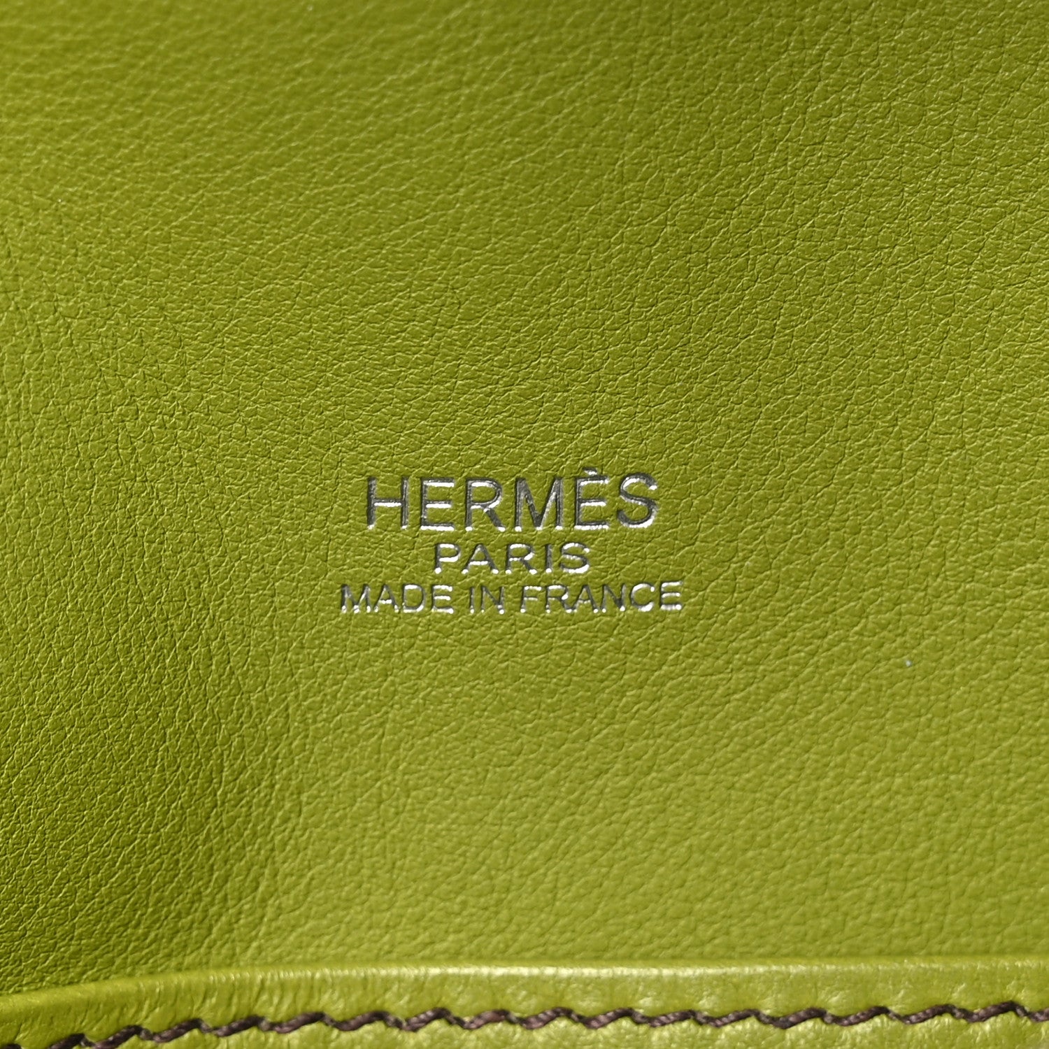 Hermes Swift Kelly Longue Clutch Pochette Vert Anis 6 of 11