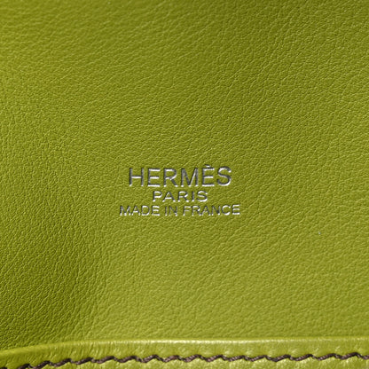 Hermes Swift Kelly Longue Clutch Pochette Vert Anis 6 of 11