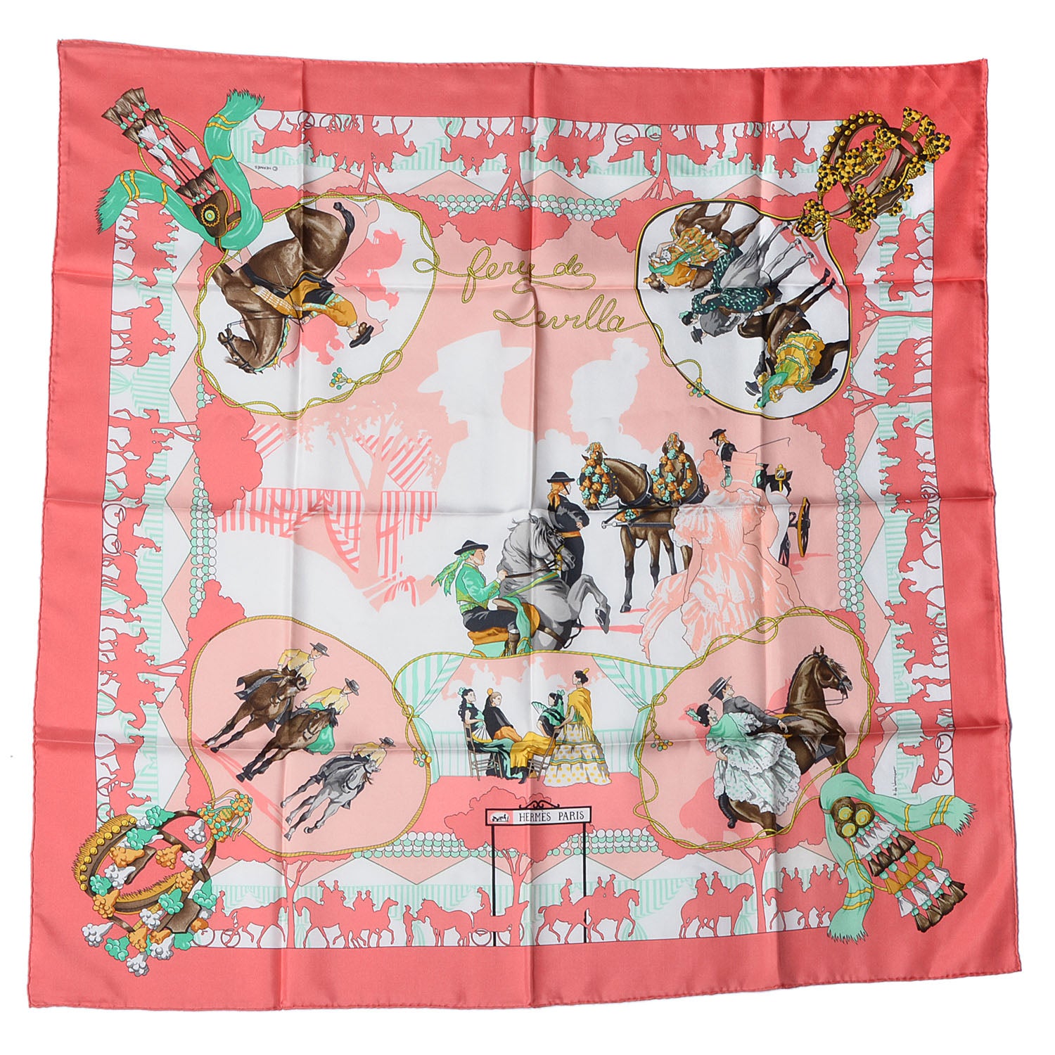 Hermes Silk Feria de Sevilla Scarf 90 2 of 7