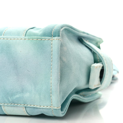 Marc Jacobs Cotton Canvas Mini The Traveler Tote Bag Teal Tie Dye 8 of 9