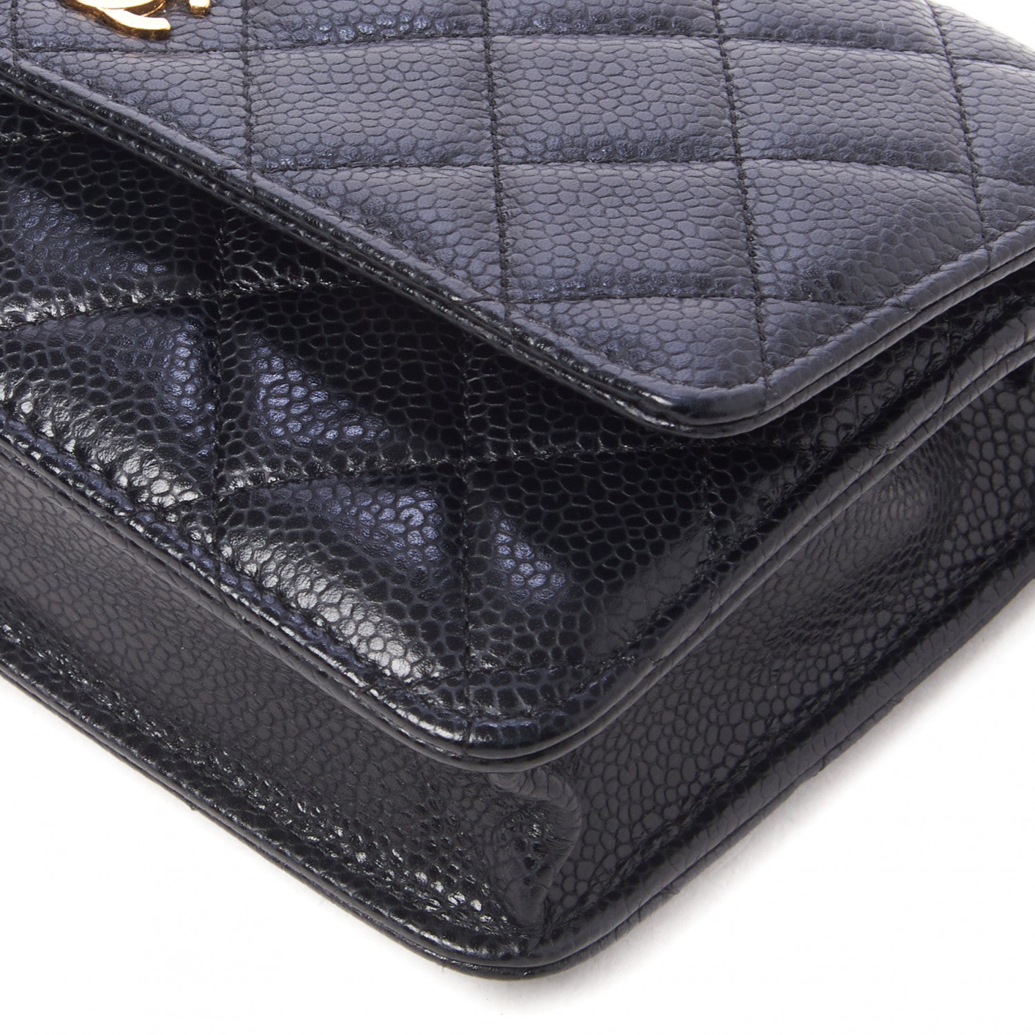 Chanel Caviar Quilted Wallet On Chain WOC Black 5 of 10