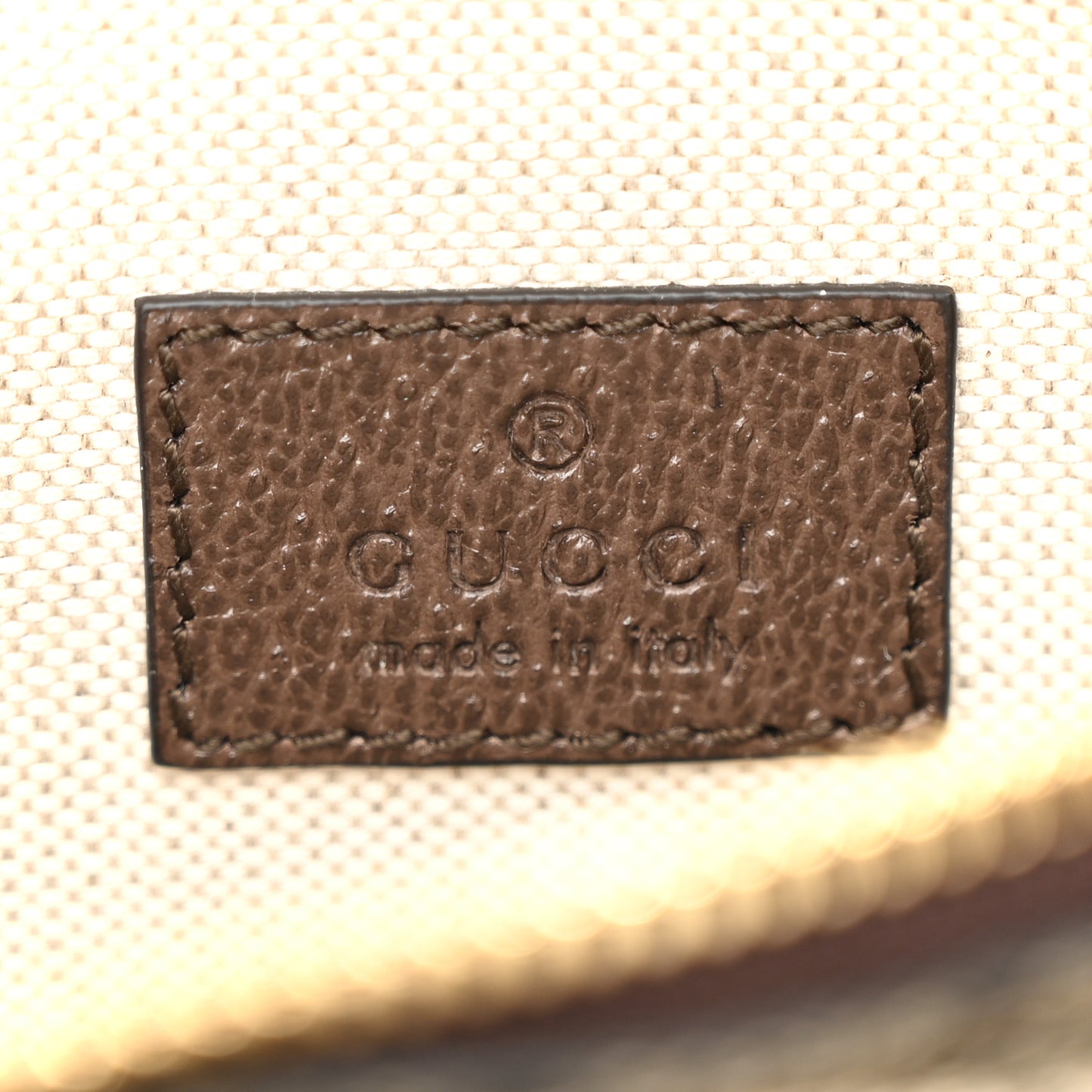 GG Supreme Monogram Textured Dollar Calfskin Blondie Belt Bag Beige Ebony New Acero