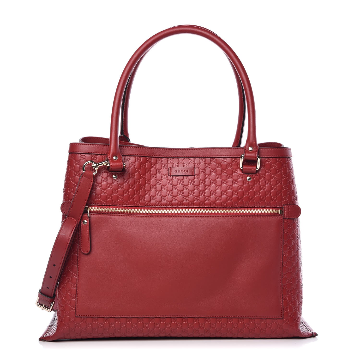 Gucci Soft Microguccissima Large Tote Red 1 of 12