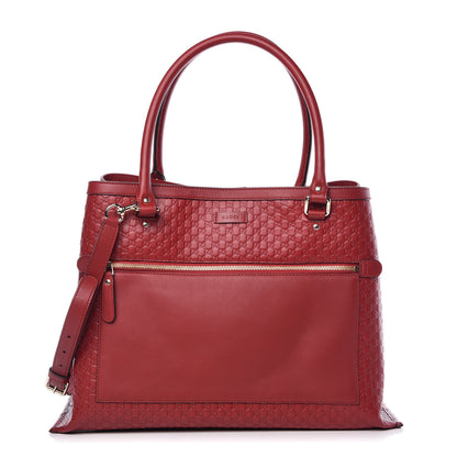 Gucci Soft Microguccissima Large Tote Red 1 of 12