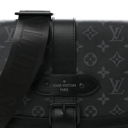 Louis Vuitton Monogram Eclipse Saumur Messenger NV Black 7 of 10