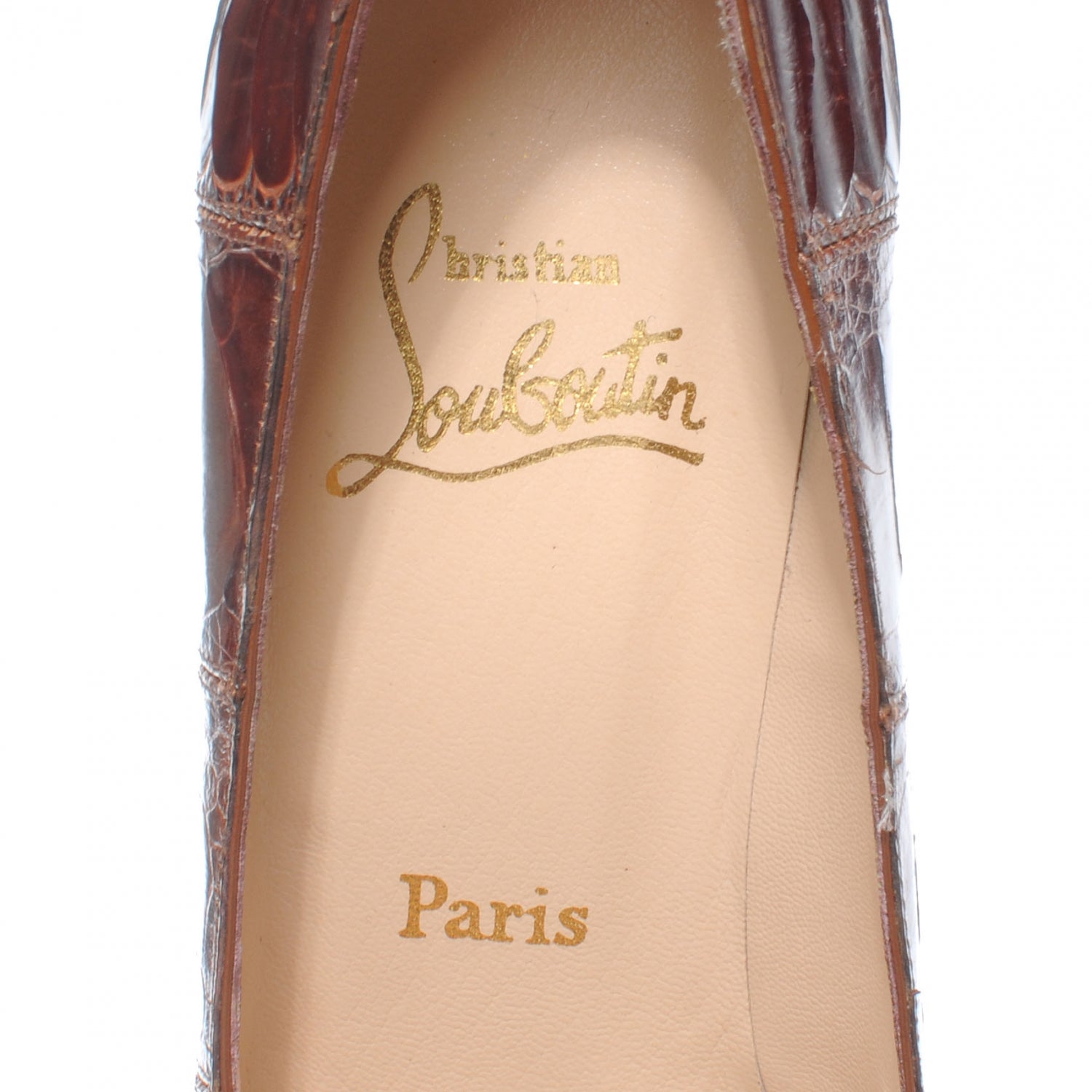 Christian Louboutin Ostrich Leg Ron Ron 100 Pumps 39.5 7 of 9