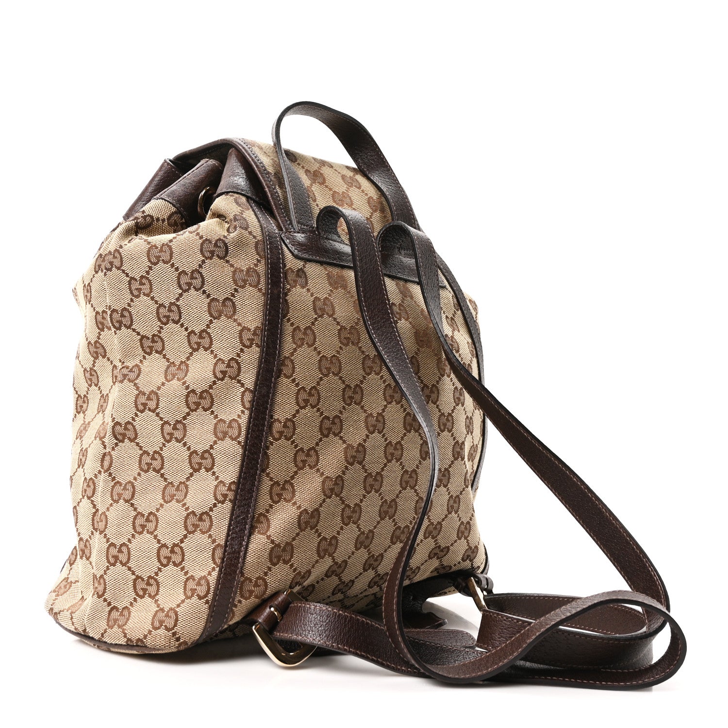 Gucci GG Monogram Flap Backpack Brown 3 of 10