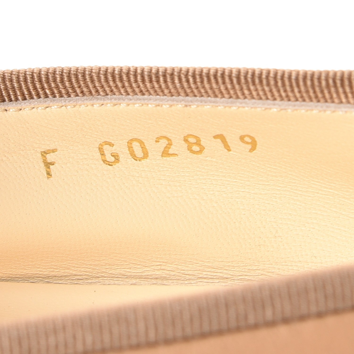 Chanel Lambskin Cap Toe CC Ballerina Flats 37.5 Dark Beige 8 of 14