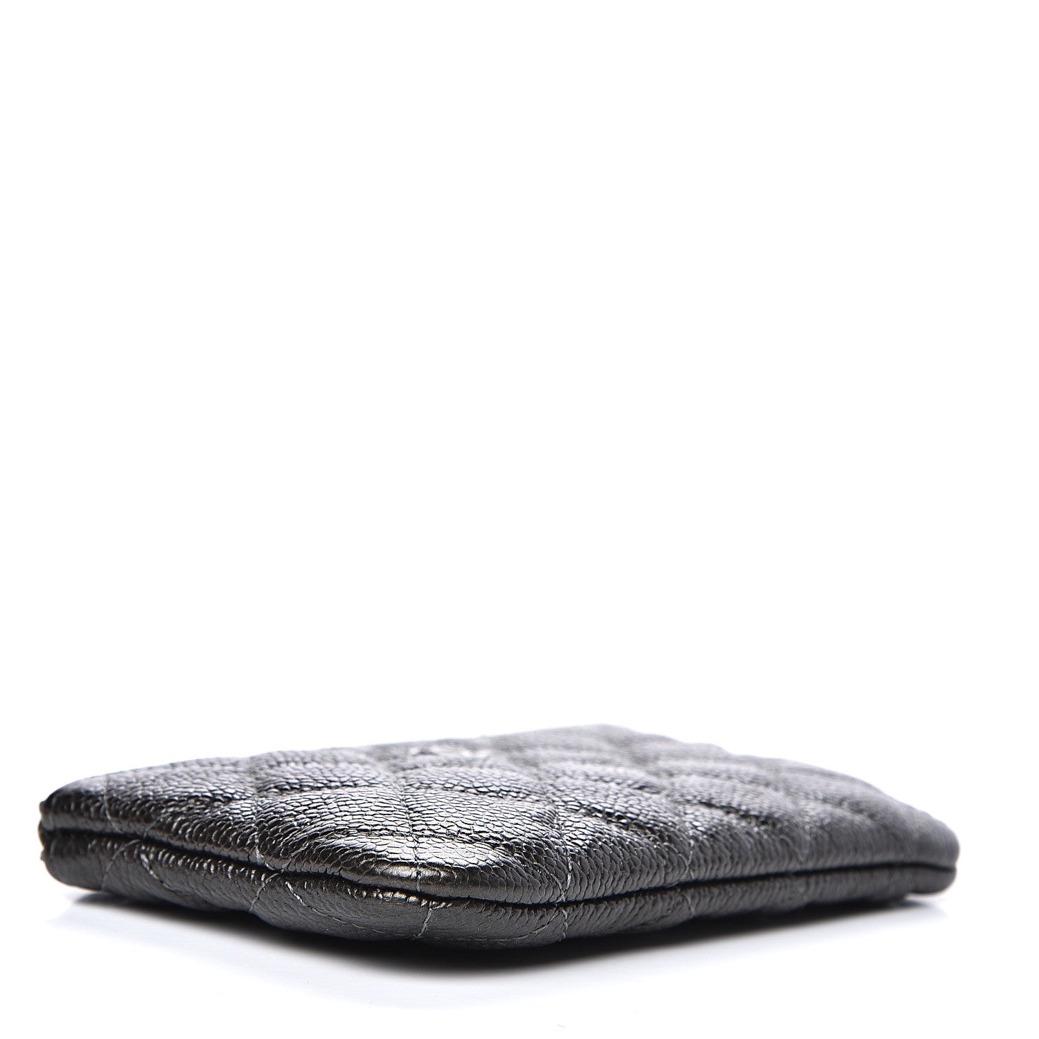 Chanel Caviar Quilted Small Cosmetic Case Dark Charcoal 3 of 7