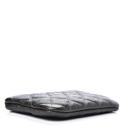 Chanel Caviar Quilted Small Cosmetic Case Dark Charcoal 3 of 7