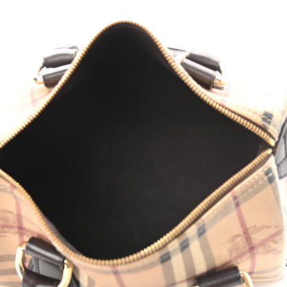 Burberry Haymarket Check Small Chester Bowling Bag Chocolate 5 of 12